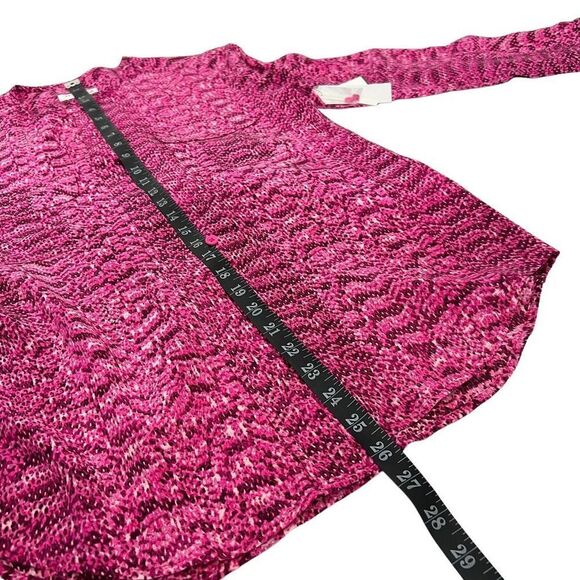 Equipment New w Tags ! Silk Magenta Snakeskin Buttoned Tunic Blouse XSmall - Picture 10 of 12